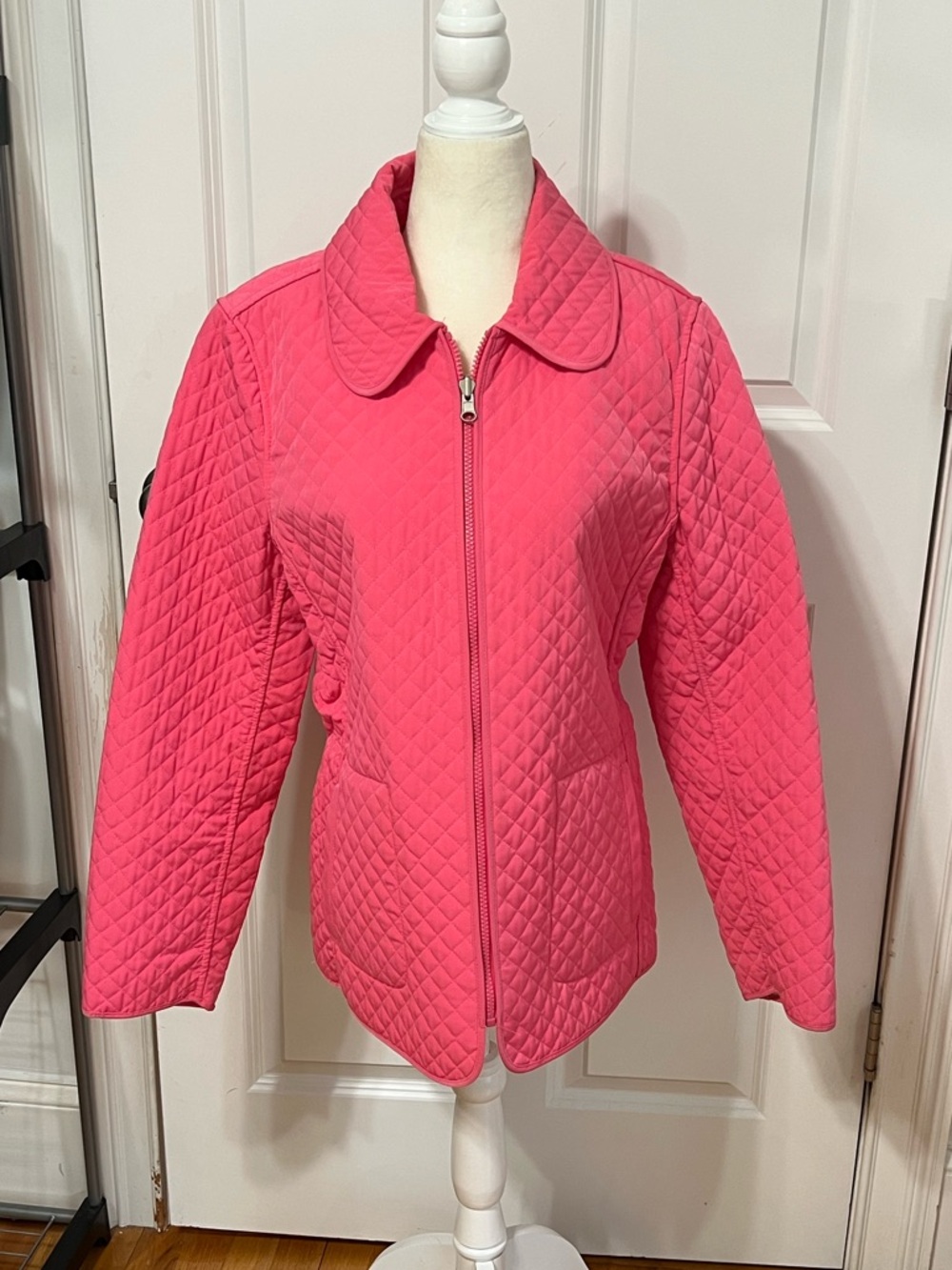 Quilted Pink Jacket with Rose Lining